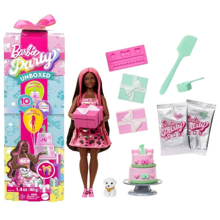 Barbie Party Unboxed Black Doll - (960-2524) in the group TOYS, KIDS & BABY PRODUCTS / Toys / Docks & Accessories at TP E-commerce Nordic AB (D19257)
