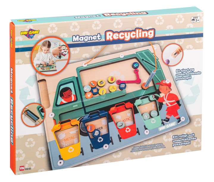 Vini Games Magnetic Waste Sorting Puzzle (31912) in the group TOYS, KIDS & BABY PRODUCTS / Toys / Kids puzzle at TP E-commerce Nordic AB (D19266)