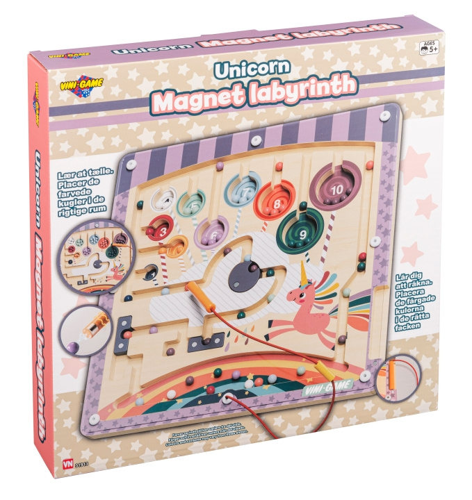 Vini Games Unicorn Wood/Magnet Game (31913) in the group TOYS, KIDS & BABY PRODUCTS / Toys / Draw & Count at TP E-commerce Nordic AB (D19267)