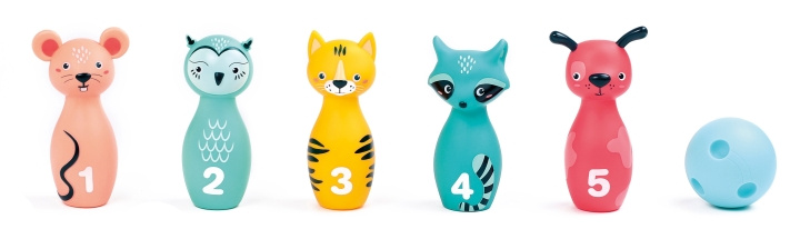 LUDI Bowling Game - Animal - (LU30136) in the group TOYS, KIDS & BABY PRODUCTS / Outdoor toys / Sport & Games at TP E-commerce Nordic AB (D19277)