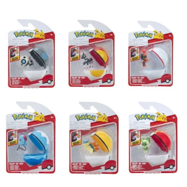 Pokémon Clip N Go Asst. (95057-20) in the group TOYS, KIDS & BABY PRODUCTS / Toys / Figures, Miniatures & accessories at TP E-commerce Nordic AB (D19301)