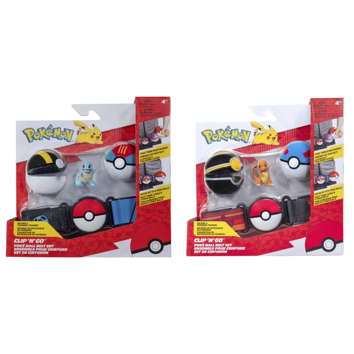 Pokémon Clip N Go Belt Set - (95283-17) in the group TOYS, KIDS & BABY PRODUCTS / Toys / Figures, Miniatures & accessories at TP E-commerce Nordic AB (D19302)