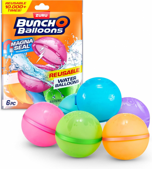 Bunch O \'Balloons Reusable Water Balloons 6 Pack (56593UQ1) in the group TOYS, KIDS & BABY PRODUCTS / Outdoor toys / Bath toys at TP E-commerce Nordic AB (D19324)
