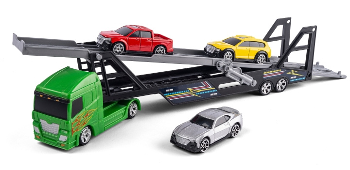 Speed Car Autotransporter w/ 3 cars (40776) in the group TOYS, KIDS & BABY PRODUCTS / Toys / Toy cars at TP E-commerce Nordic AB (D19331)