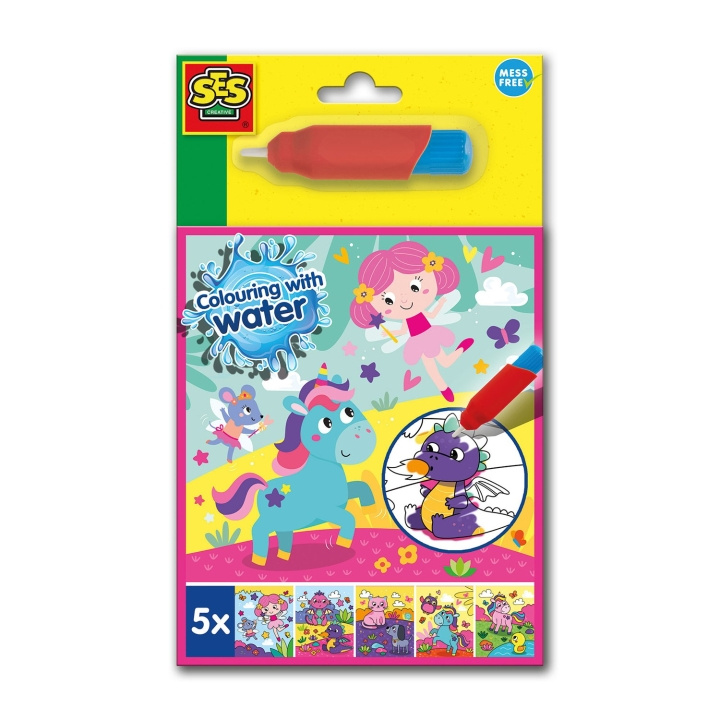 SES Creative Colouring with Water - Fantasy Colouring Book - (S00133) in the group TOYS, KIDS & BABY PRODUCTS / Toys / Crafts at TP E-commerce Nordic AB (D19396)