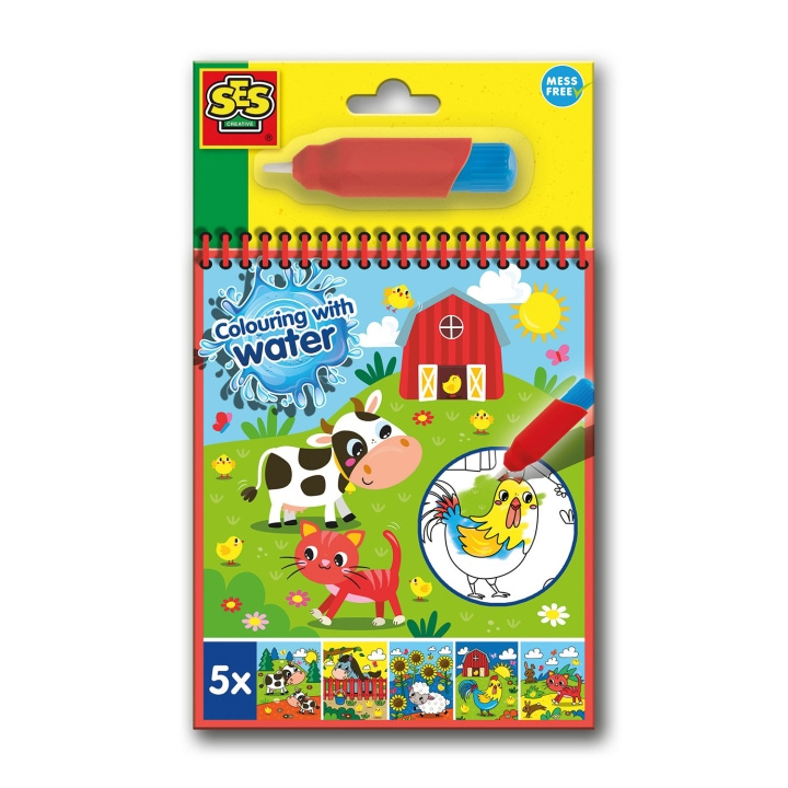 SES Creative Colouring with Water - Farm Colouring Book - (S00132) in the group TOYS, KIDS & BABY PRODUCTS / Toys / Crafts at TP E-commerce Nordic AB (D19397)