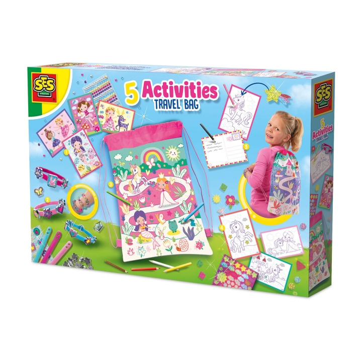 SES Creative 5 Activities Travel Bag - (S02401) in the group TOYS, KIDS & BABY PRODUCTS / Baby toys / Activity toys at TP E-commerce Nordic AB (D19404)