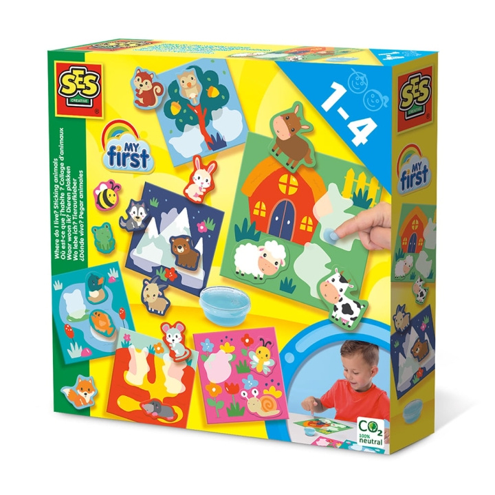 SES Creative My First - Sticking Animals - (S14401) in the group TOYS, KIDS & BABY PRODUCTS / Toys / Crafts at TP E-commerce Nordic AB (D19408)