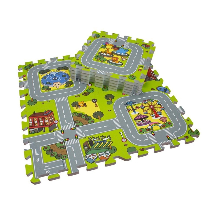 Magni Floor Puzzle in foam w. road - 3602 in the group TOYS, KIDS & BABY PRODUCTS / Toys / Kids puzzle at TP E-commerce Nordic AB (D19441)