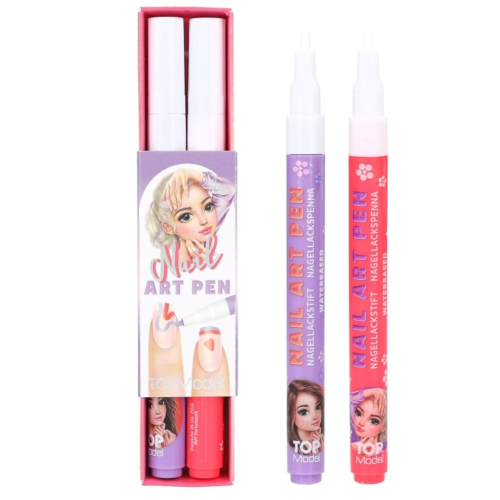 TOPModel TOPModel Nail Polish Pen Set BEAUTY and ME - Pink and White, Peach-Coloured and Purple - 2 ml per pen in the group BEAUTY & HEALTH / Manicure / Pedicure / Nail polish at TP E-commerce Nordic AB (D19465)