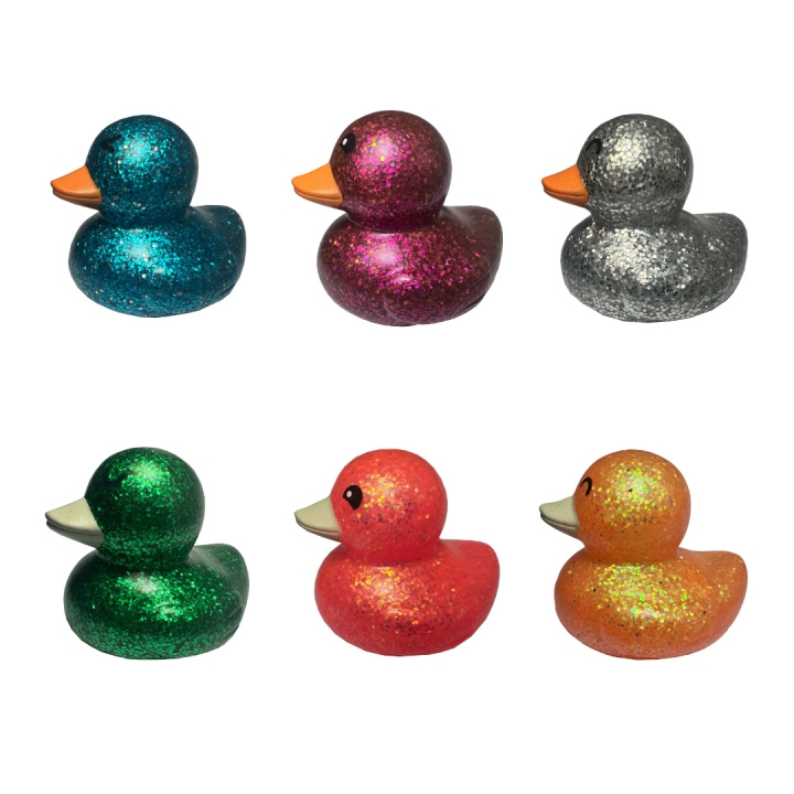 Magni Bath duck with glitter 6 pcs - (3954) in the group TOYS, KIDS & BABY PRODUCTS / Outdoor toys / Bath toys at TP E-commerce Nordic AB (D19520)