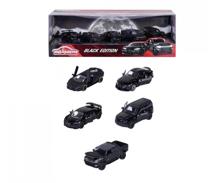 Majorette Black Edition 5 Pieces Giftpack (212053191) in the group TOYS, KIDS & BABY PRODUCTS / Toys / Toy cars at TP E-commerce Nordic AB (D19567)