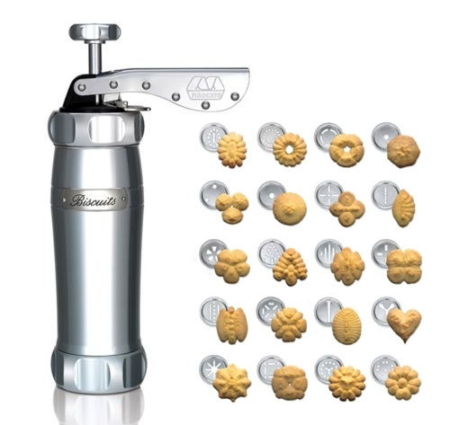 Marcato Cookie Press Design - Silver in the group HOME, HOUSEHOLD & GARDEN / Kitchen utensils / Other kitchen tools at TP E-commerce Nordic AB (D19588)