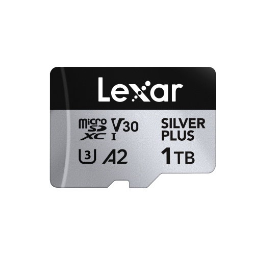 Lexar microSDXC Professional SILVER Plus UHS-I/U3/A2/4K R205/W150 (V30) - 1TB in the group HOME ELECTRONICS / Storage media / Memory cards / SD/SDHC/SDXC at TP E-commerce Nordic AB (D19596)