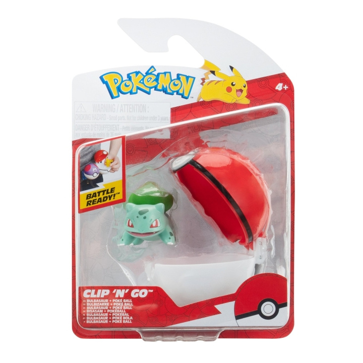 Pokémon Clip N Go Bulbasaur With Poke Ball (PKW3634) in the group TOYS, KIDS & BABY PRODUCTS / Toys / Figures, Miniatures & accessories at TP E-commerce Nordic AB (D19599)