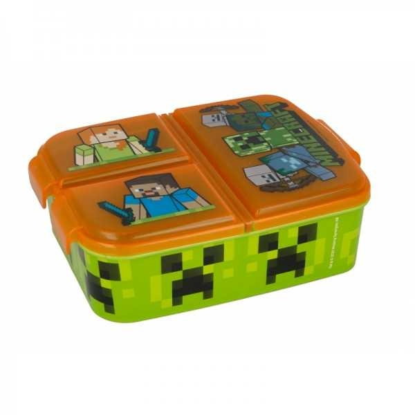 MINECRAFT Stor - Multi Compartment Sandwich Box - Minecraft (088808735-40420) in the group HOME, HOUSEHOLD & GARDEN / Kitchen utensils / Lunch boxes & Food containers at TP E-commerce Nordic AB (D19607)