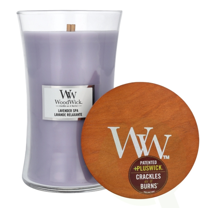 WoodWick Lavender Spa Large Hourglass Candle 0 in the group BEAUTY & HEALTH / Fragrance & Perfume / Other fragrances / Scented candles at TP E-commerce Nordic AB (D19629)