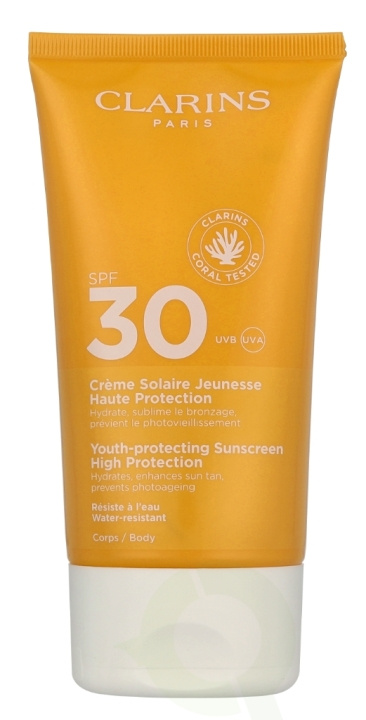 Clarins Youth-Protecting Suncreen High Protection SPF30 150 ml in the group BEAUTY & HEALTH / Skin care / Tanning / Sunscreen at TP E-commerce Nordic AB (D19644)