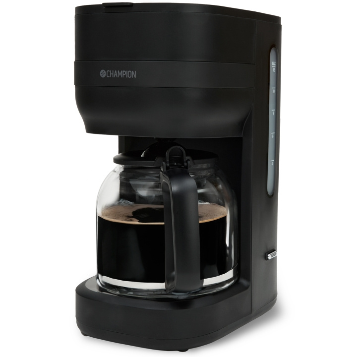 Champion Kaffebryggare 12-koppar/1,5L KB300 Mattsvart in the group HOME, HOUSEHOLD & GARDEN / Household appliances / Coffee makers and accessories / Drip coffee makers at TP E-commerce Nordic AB (D19675)