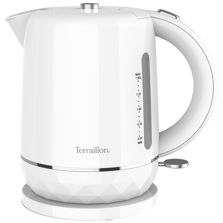 Terraillon Vattenkokare Diamond 1,5L 2200W vit in the group HOME, HOUSEHOLD & GARDEN / Household appliances / Water & Juice / Kettles at TP E-commerce Nordic AB (D19681)