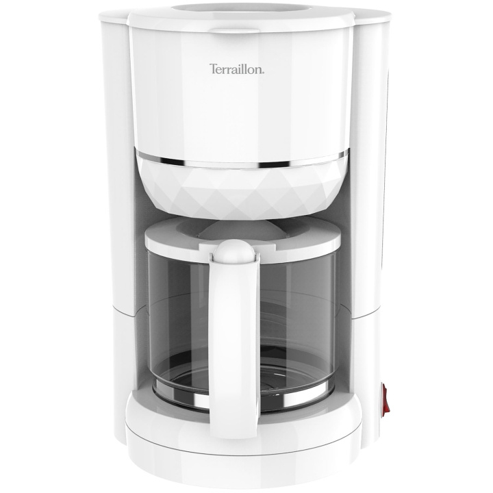Terraillon Kaffebryggare Diamond 1,25L 980W Droppstopp vit in the group HOME, HOUSEHOLD & GARDEN / Household appliances / Coffee makers and accessories / Drip coffee makers at TP E-commerce Nordic AB (D19683)