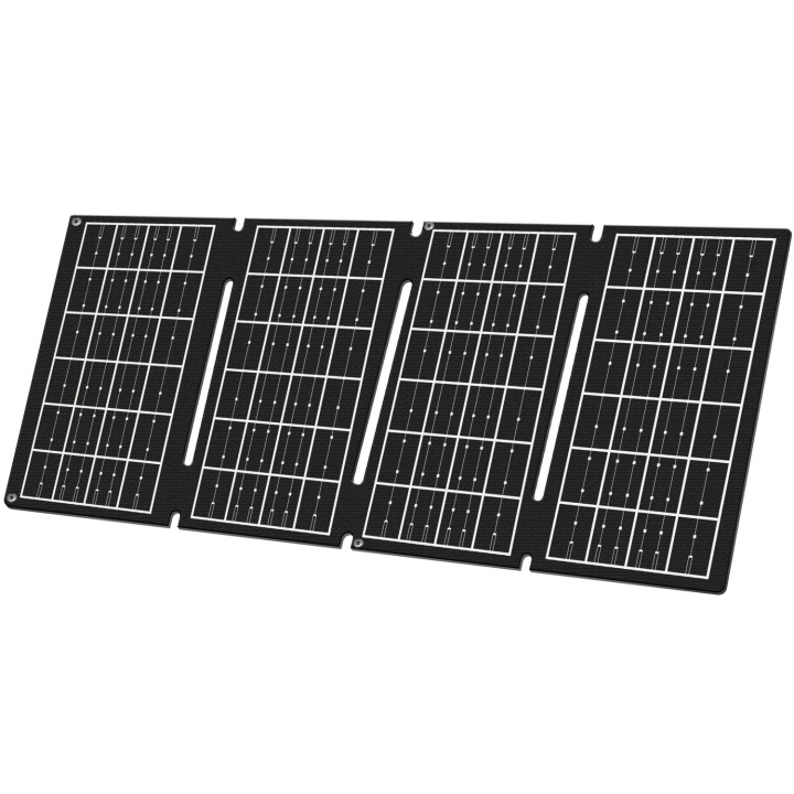 LogiLink Vikbar solcellspanel med USB-laddare 1x USB-C, 1 x USB-A 15W in the group Sport, leisure & Hobby / Outdoor recreation / Solar cell charging at TP E-commerce Nordic AB (D19703)