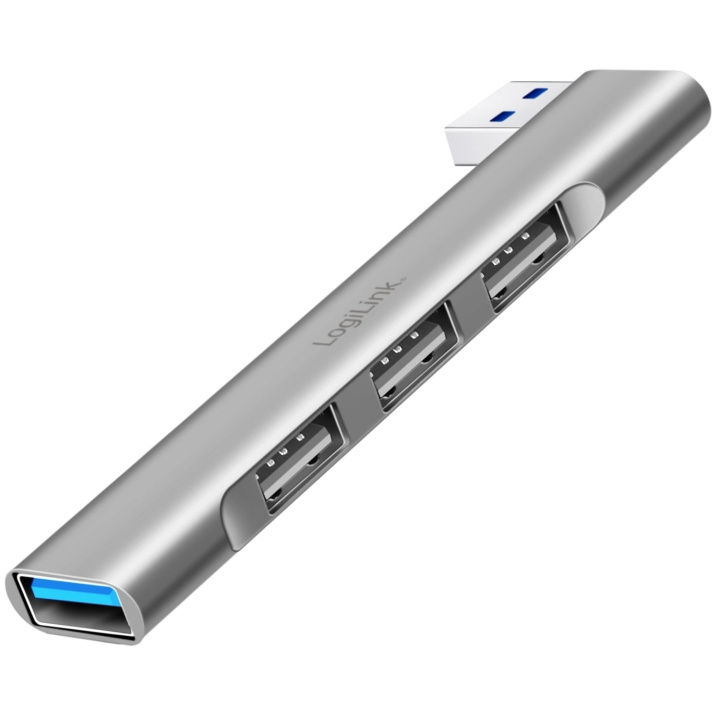 LogiLink Ultraslim 4-port USB-A hub 1 x USB-A3.0, 3 x USB-A2.0 in the group COMPUTERS & PERIPHERALS / Computer accessories / USB-Hubs at TP E-commerce Nordic AB (D19713)