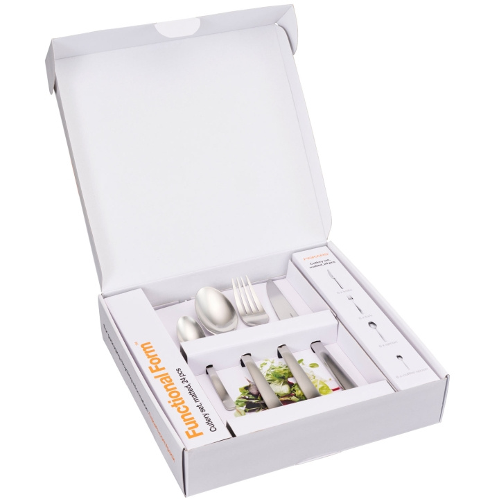 Fiskars Bestickset FF matt 24-delar i gåvoask in the group HOME, HOUSEHOLD & GARDEN / Kitchen utensils / Other kitchen tools at TP E-commerce Nordic AB (D19756)