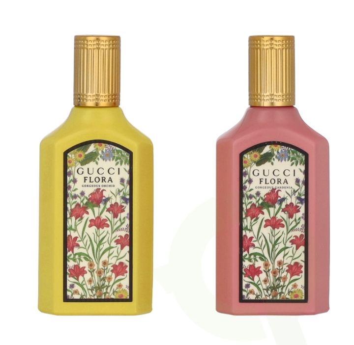 Gucci Flora Gorgeous Gardenia Miniature Set 10 ml Gorgeous Orchid Edp Spray 5ml/Gorgeous Gardenia Edp Spray 5ml in the group BEAUTY & HEALTH / Gift sets / Gift sets for her at TP E-commerce Nordic AB (D19885)