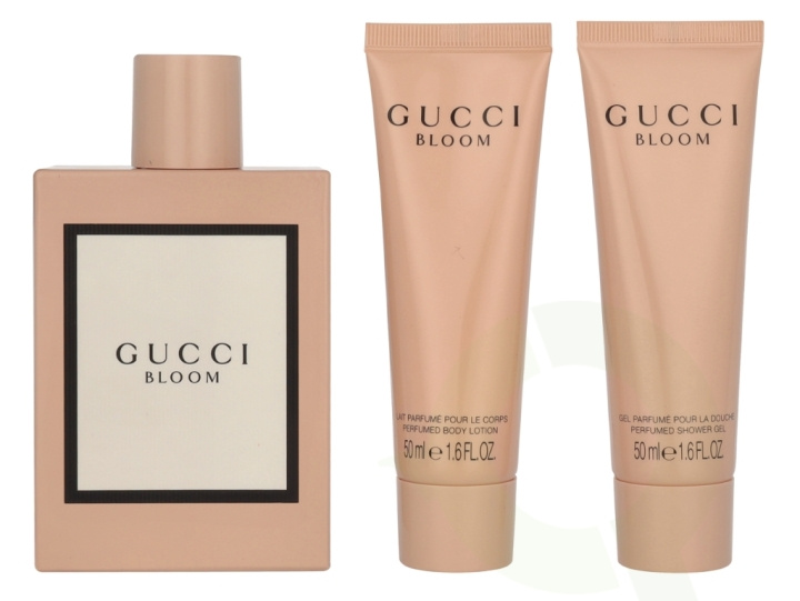 Gucci Bloom Giftset 200 ml Edp Spray 100ml/Body Lotion 50ml/Shower Gel 50ml in the group BEAUTY & HEALTH / Gift sets / Gift sets for her at TP E-commerce Nordic AB (D19886)