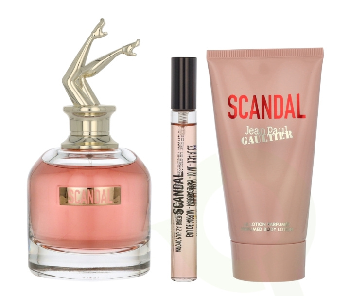 Jean Paul Gaultier Scandal Giftset 165 ml Edp Spray 80ml/Body Lotion 75ml/Edp Spray 10ml in the group BEAUTY & HEALTH / Gift sets / Gift sets for her at TP E-commerce Nordic AB (D19887)