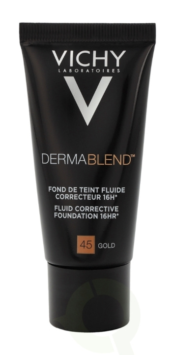 Vichy Dermablend Corrective Foundation 16Hr SPF35 30 ml #45 Gold- All Skin Types in the group BEAUTY & HEALTH / Makeup / Facial makeup / Foundation at TP E-commerce Nordic AB (D19898)