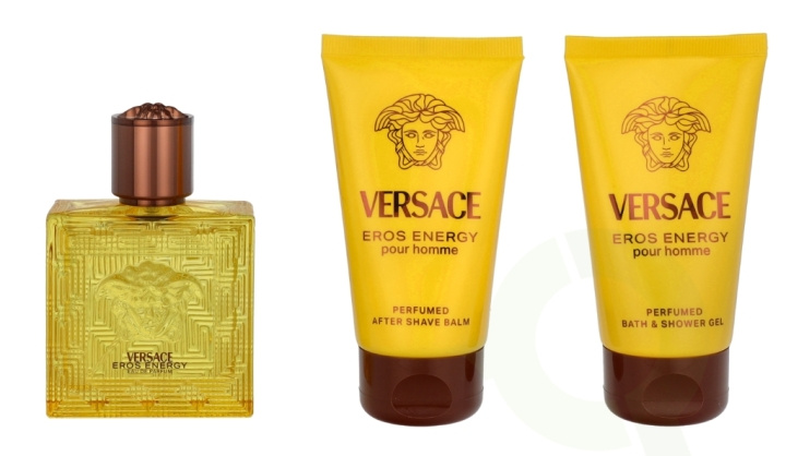 Versace Eros Energy Giftset 150 ml Edp Spray 50ml/Bath & Shower Gel 50ml/Aftershave Balm 50ml in the group BEAUTY & HEALTH / Gift sets / Gift sets for her at TP E-commerce Nordic AB (D19908)