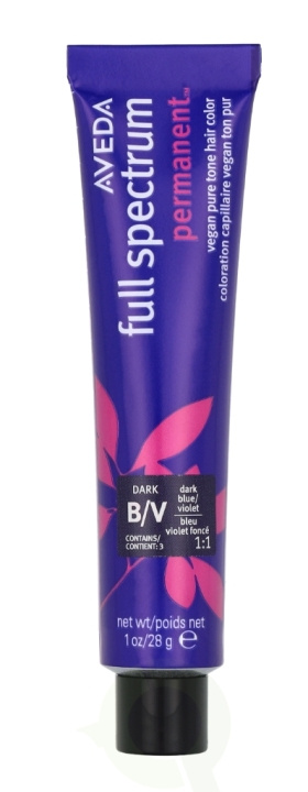 Aveda Full Spectrum Permanent Vegan Pure Tone Hair Color 28 g Dark Blue/Violet in the group BEAUTY & HEALTH / Hair & Styling / Hair care / Hair Dye / Hair Dye & Color bombs at TP E-commerce Nordic AB (D19954)