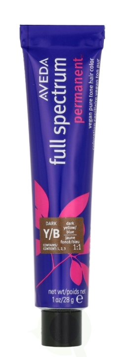 Aveda Full Spectrum Permanent Vegan Pure Tone Hair Color 28 g Yellow Blue in the group BEAUTY & HEALTH / Hair & Styling / Hair care / Hair Dye / Hair Dye & Color bombs at TP E-commerce Nordic AB (D19962)