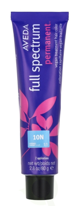 Aveda Full Spectrum Permanent Vegan Pure Tone Hair Color 80 g 10N in the group BEAUTY & HEALTH / Hair & Styling / Hair care / Hair Dye / Hair Dye & Color bombs at TP E-commerce Nordic AB (D19969)