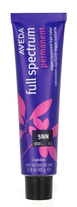 Aveda Full Spectrum Permanent Vegan Pure Tone Hair Color 80 g 5NN in the group BEAUTY & HEALTH / Hair & Styling / Hair care / Hair Dye / Hair Dye & Color bombs at TP E-commerce Nordic AB (D19971)