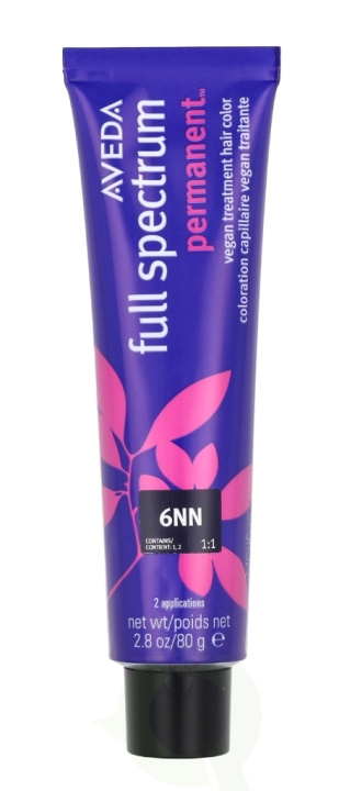 Aveda Full Spectrum Permanent Vegan Pure Tone Hair Color 80 g 6NN in the group BEAUTY & HEALTH / Hair & Styling / Hair care / Hair Dye / Hair Dye & Color bombs at TP E-commerce Nordic AB (D19972)