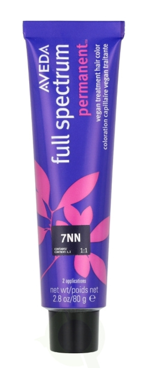 Aveda Full Spectrum Permanent Vegan Pure Tone Hair Color 80 g 7NN in the group BEAUTY & HEALTH / Hair & Styling / Hair care / Hair Dye / Hair Dye & Color bombs at TP E-commerce Nordic AB (D19973)
