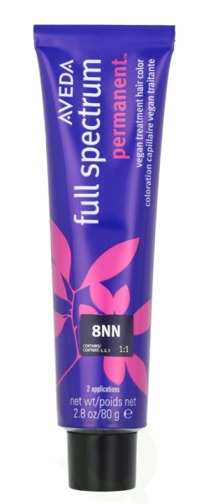 Aveda Full Spectrum Permanent Vegan Pure Tone Hair Color 80 g 8NN in the group BEAUTY & HEALTH / Hair & Styling / Hair care / Hair Dye / Hair Dye & Color bombs at TP E-commerce Nordic AB (D19974)