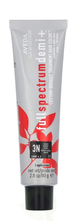 Aveda Full Spectrum Demi+ Custom-Deposit Hair Color 80 g 3N Natural Brown in the group BEAUTY & HEALTH / Hair & Styling / Hair care / Hair Dye / Hair Dye & Color bombs at TP E-commerce Nordic AB (D19980)