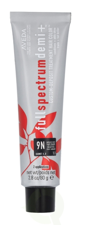 Aveda Full Spectrum Demi+ Custom-Deposit Hair Color 80 g 9N Very Light Blonde in the group BEAUTY & HEALTH / Hair & Styling / Hair care / Hair Dye / Hair Dye & Color bombs at TP E-commerce Nordic AB (D19985)