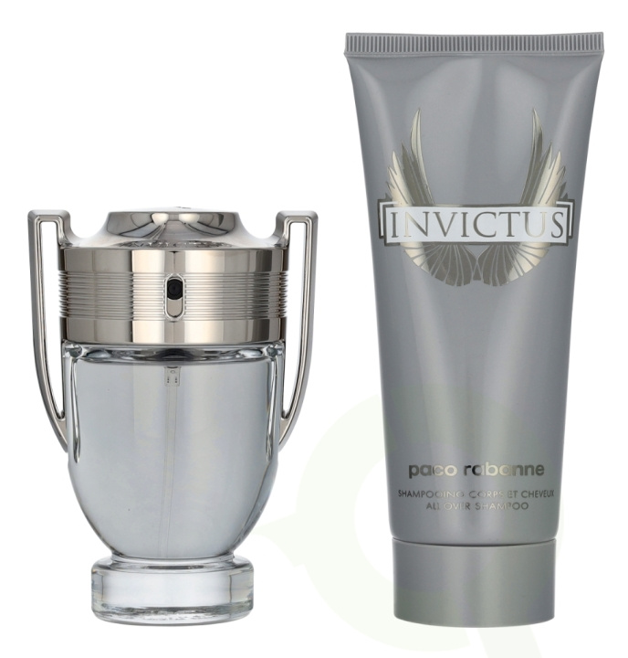 Paco Rabanne Invictus Giftset 150 ml Edt Spray 50 ml/All Over Shampoo 100ml in the group BEAUTY & HEALTH / Gift sets / Gift sets for her at TP E-commerce Nordic AB (D20101)