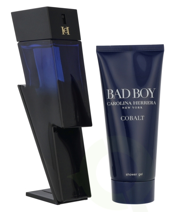 Carolina Herrera Bad Boy Cobalt Elixir Giftset 200 ml Edp Spray 100 ml/Shower Gel 100 ml in the group BEAUTY & HEALTH / Gift sets / Gift sets for him at TP E-commerce Nordic AB (D20104)