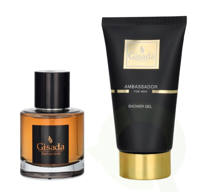 Gisada Ambassador Men Giftset 150 ml Edp Spray 50 ml/ Showergel 100 ml in the group BEAUTY & HEALTH / Gift sets / Gift sets for him at TP E-commerce Nordic AB (D20124)