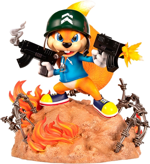 First4Figures - Conker (Soldier Conker) RESIN Statue in the group Sport, leisure & Hobby / Fun stuff / Collector\'s items at TP E-commerce Nordic AB (D20214)