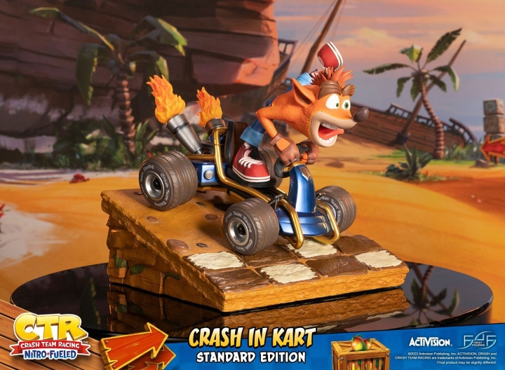 First4Figures Crash Team Racing Nitro-Fueled (Crash In Kart) RESIN Statue in the group Sport, leisure & Hobby / Fun stuff / Collector\'s items at TP E-commerce Nordic AB (D20218)