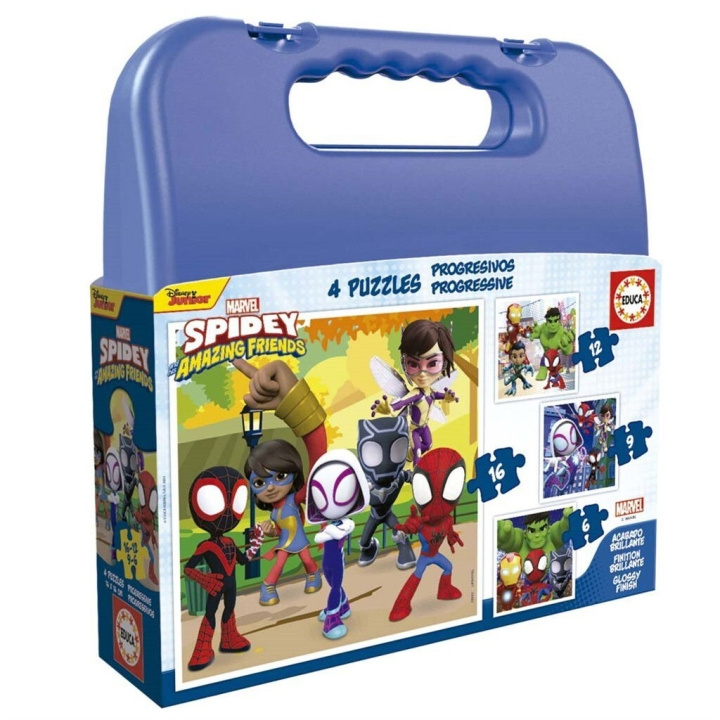 Educa Puzzle -6-9-12-16 Spidey & His Amazing Friends (80-19580) in the group TOYS, KIDS & BABY PRODUCTS / Toys / Kids puzzle at TP E-commerce Nordic AB (D20245)