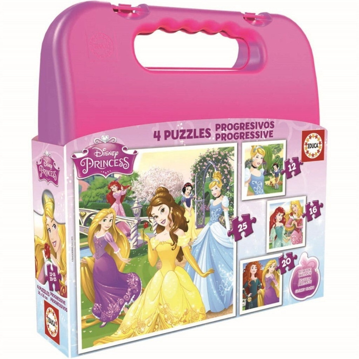 Educa Puzzle - 12-16-20-25 Disney Princess (80-16508) in the group TOYS, KIDS & BABY PRODUCTS / Toys / Kids puzzle at TP E-commerce Nordic AB (D20249)