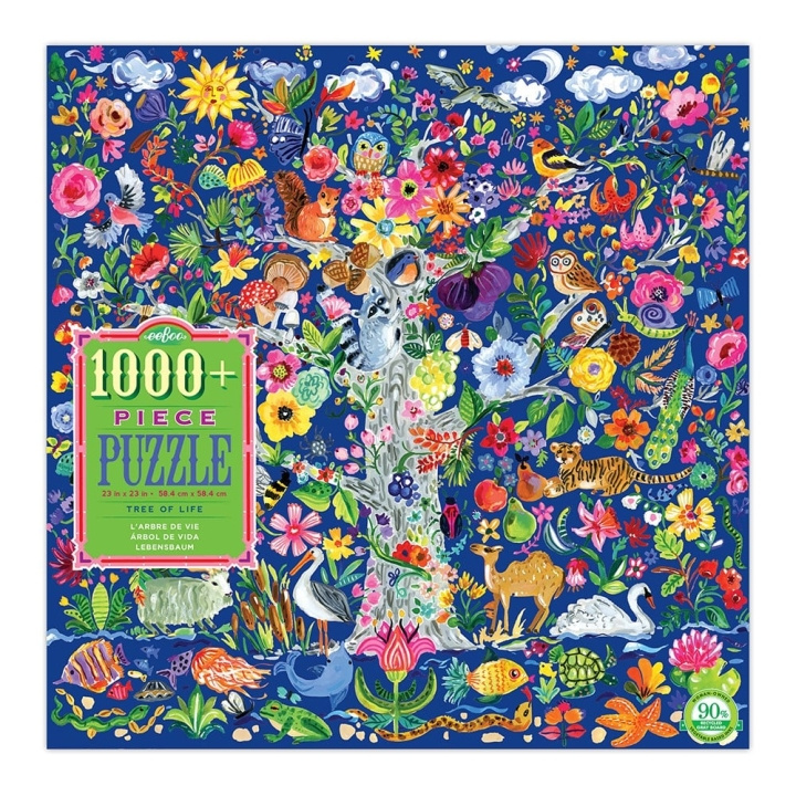 eeBoo Puzzle - Tree of Life, 1000 pc (EPZTTOL) in the group Sport, leisure & Hobby / Hobby / Puzzle at TP E-commerce Nordic AB (D20274)